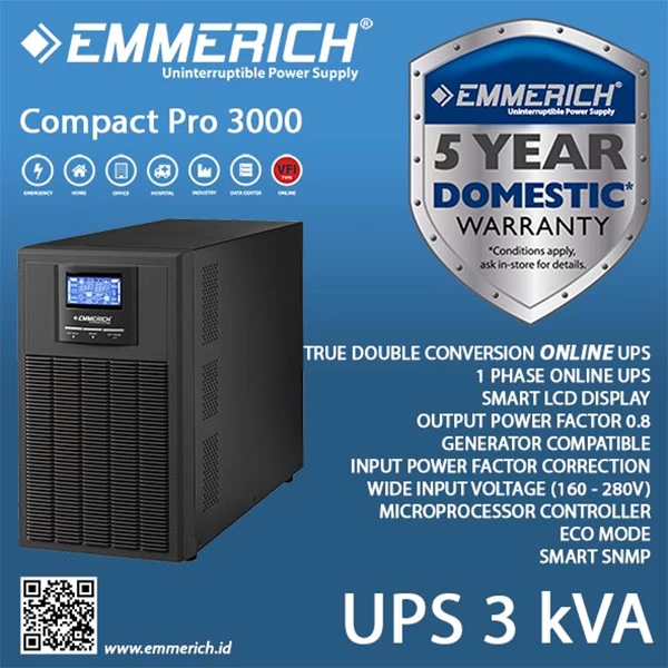  ONLINE UPS Emmerich Compact Pro 3000 - 3 KVA